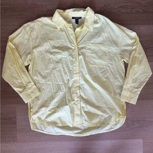 Butter Yellow Button Down Shirt
